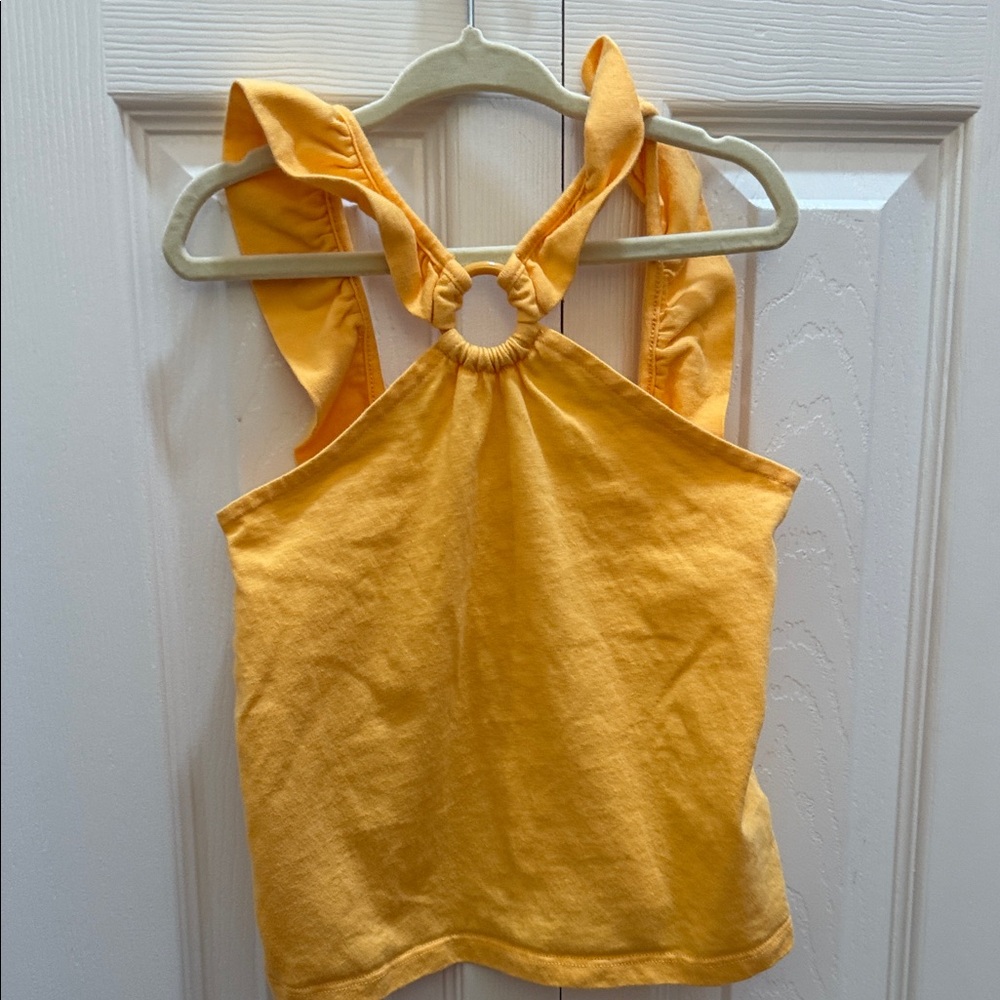 Janie and Jack Golden Yellow Halter Tank Top